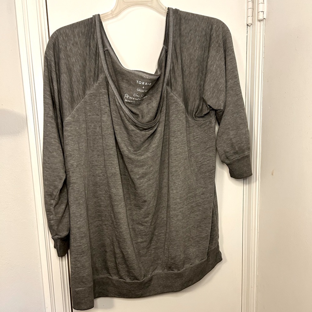 Torrid Classic Fit Off the Should Sweatshirt
